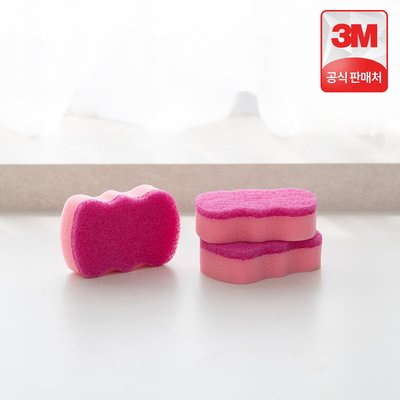 3M 스카치브라이트 노스크래치 스펀지 주방 설거지 수세미 3개입, 1개
