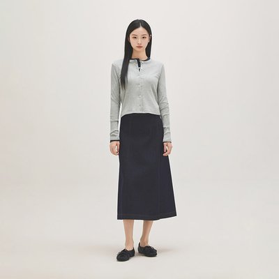 로엠 데님 랩 스커트 RMWJG23GT1