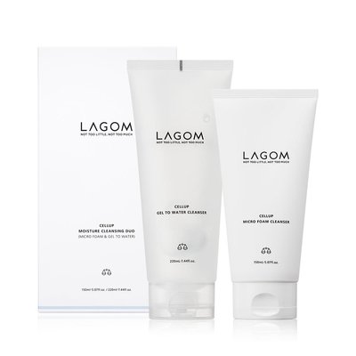 라곰 수분 폼클렌징 듀오 마이크로 폼 클렌저150mL+젤 투 워터 클렌저220mL