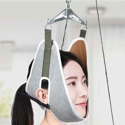 가정용 목견인기 보호대 견인 목디스크운동 스트레칭 경추 고리+도어타입