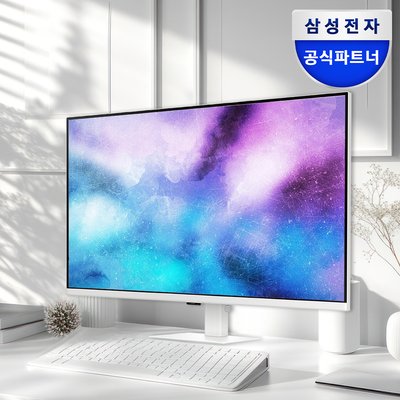 삼성 81cm(32인치) UHD 4K 모니터 S32D701 화이트 서브