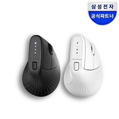 삼성전자 무선 버티컬 마우스 SM-M1300Q 저소음 블루투스 멀티페어링 화이트