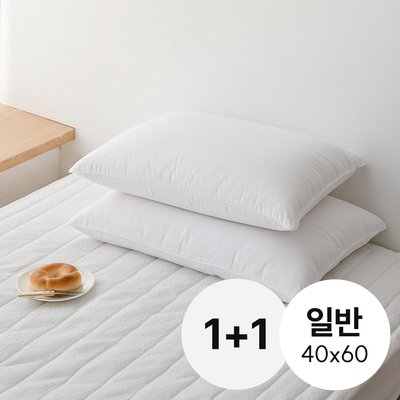 [1+1] 마이하우스 마이크로화이바 스탠다드 호텔 베개솜 일반형 40x60cm, 2개