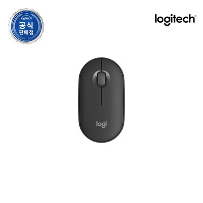 [수신기 미포함] 로지텍코리아 공식 Pebble M350s 블루투스 무선 마우스 스모키 블랙