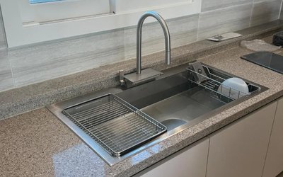 사각싱크볼 교체 백조 DS850 싱크볼 주방수전 전문업체 전국시공 A/S 1년