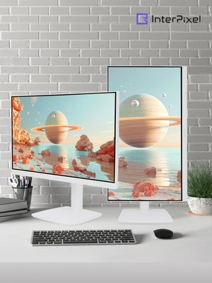 [신제품 LG 나노IPS] 인터픽셀 IPQ2730 QHD 120Hz 화이트 모니터 C타입 피벗 68~69cm(27인치), 일반